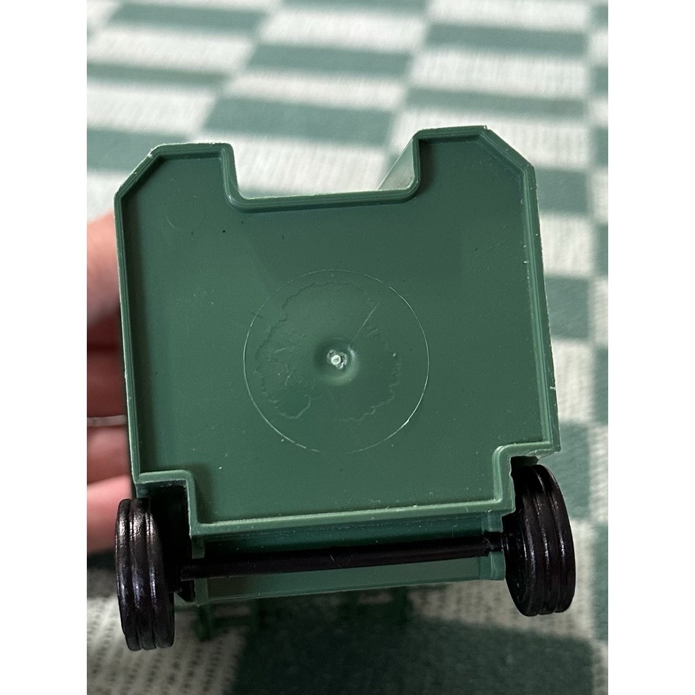 WM Waste Management Mini Trash Can DUMPSTER Desk Pen Holder 5" - Picture 5 of 6